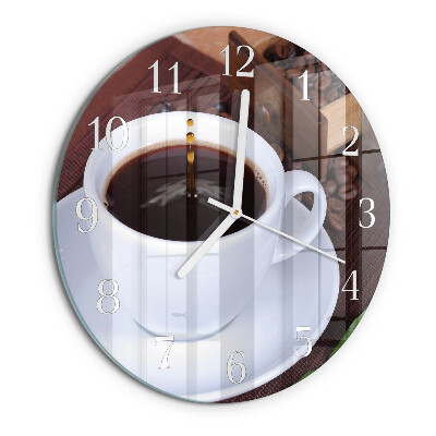 Horloge ronde Café