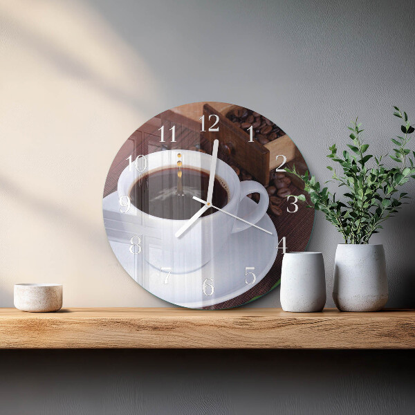 Horloge ronde Café
