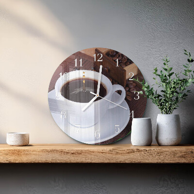 Horloge ronde Café