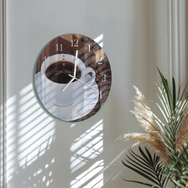 Horloge ronde Café