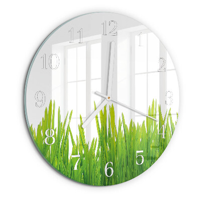 Horloge ronde Herbe