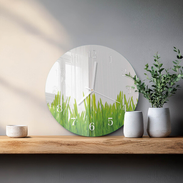 Horloge ronde Herbe