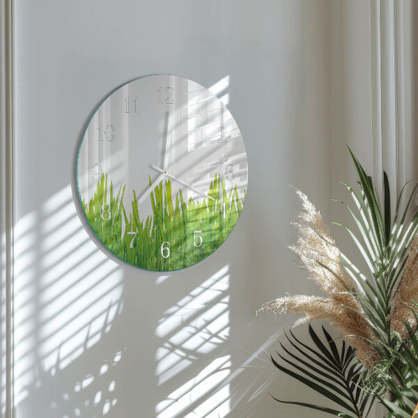 Horloge ronde Herbe