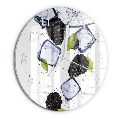 Horloge ronde mûres
