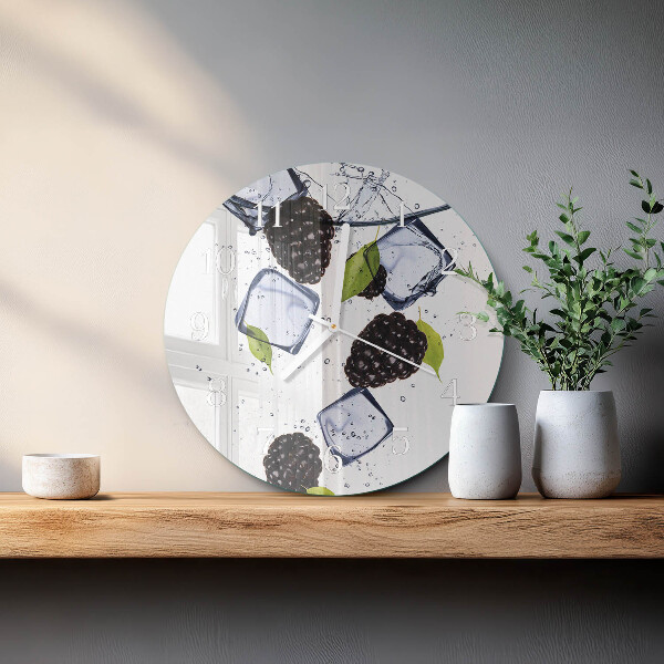 Horloge ronde mûres