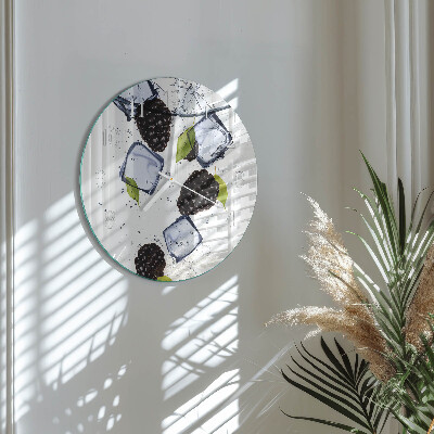 Horloge ronde mûres