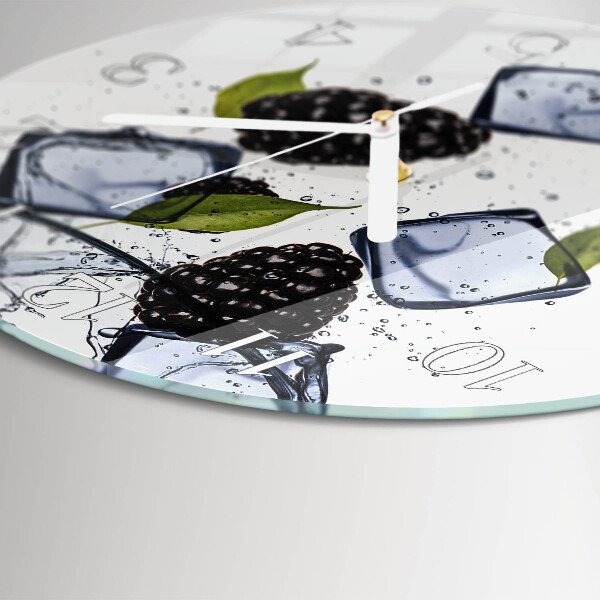 Horloge ronde mûres