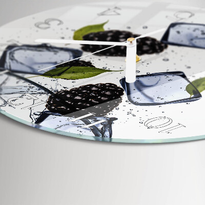 Horloge ronde mûres