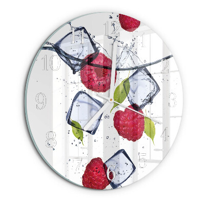 Horloge ronde Framboises