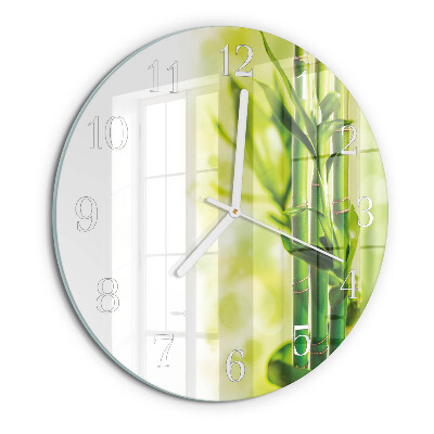 Horloge ronde Bambou