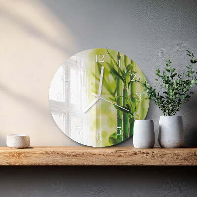 Horloge ronde Bambou