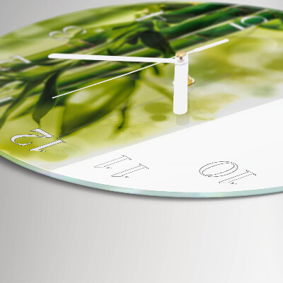 Horloge ronde Bambou