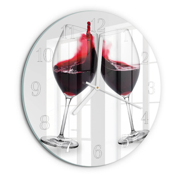 Horloge ronde Vin