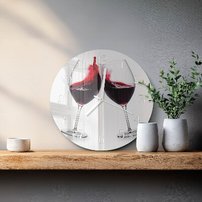 Horloge ronde Vin