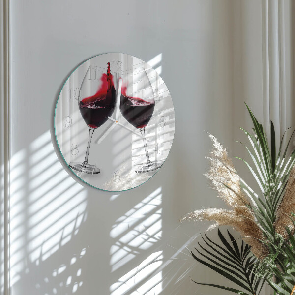 Horloge ronde Vin