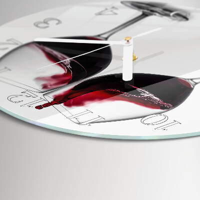 Horloge ronde Vin