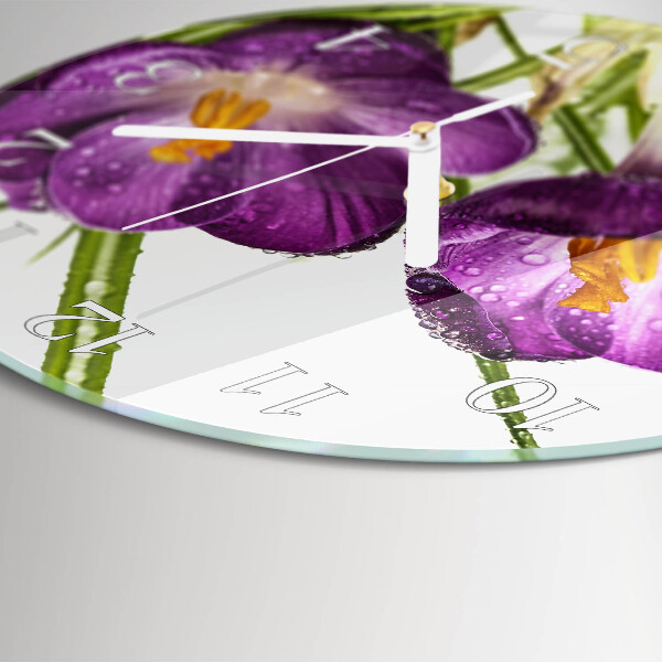 Horloge ronde Crocus