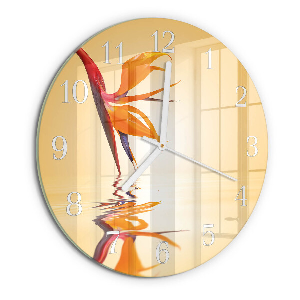 Horloge ronde Fleur