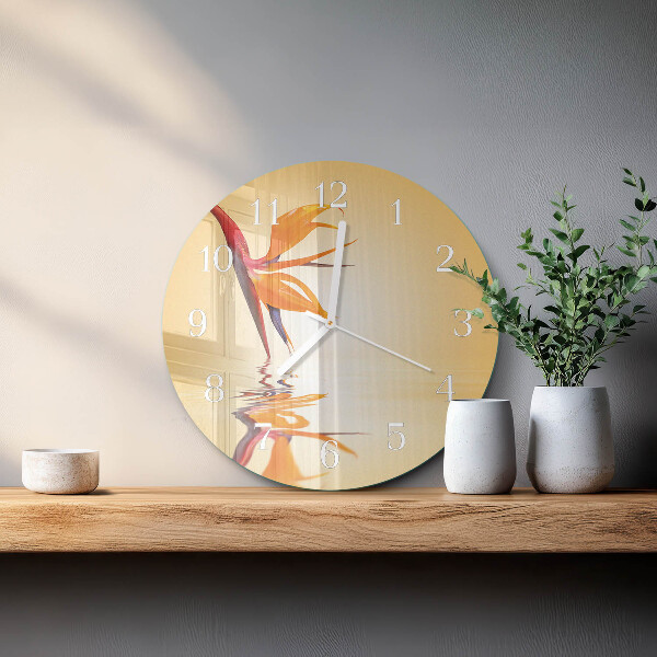 Horloge ronde Fleur