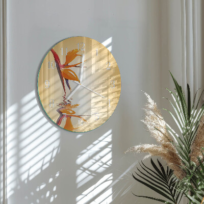 Horloge ronde Fleur