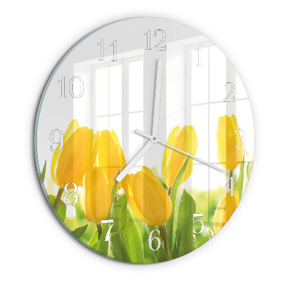 Horloge ronde Tulipes