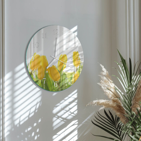 Horloge ronde Tulipes