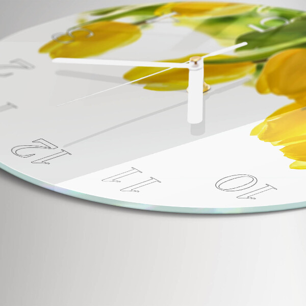 Horloge ronde Tulipes