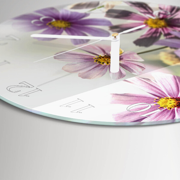 Horloge ronde Fleurs