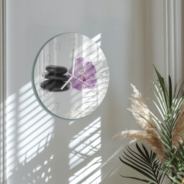 Horloge ronde Pierres
