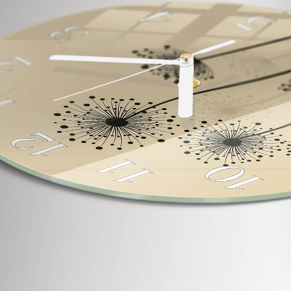 Horloge ronde Fleurs
