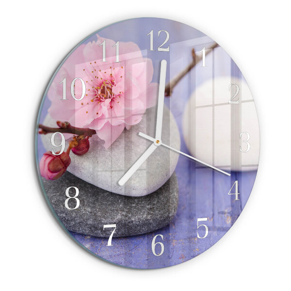 Horloge ronde Pierres