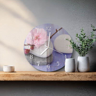 Horloge ronde Pierres