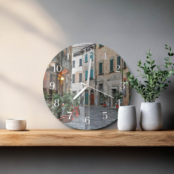 Horloge ronde Rue