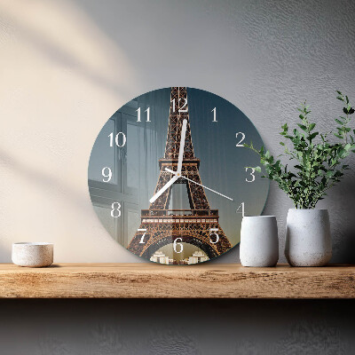 Horloge ronde Tour Eiffel