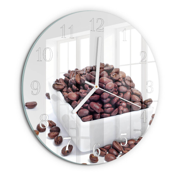 Horloge ronde Café en grains