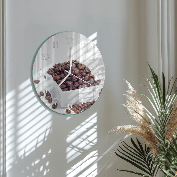 Horloge ronde Café en grains