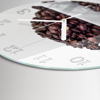Horloge ronde Café en grains