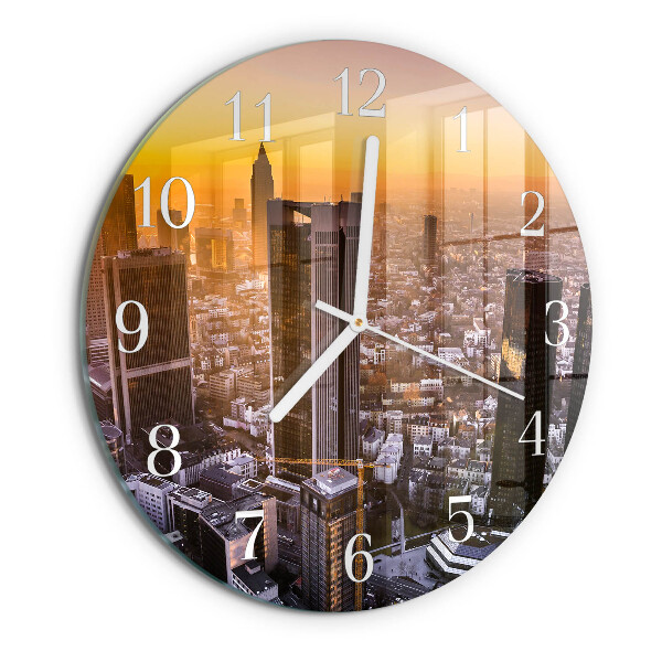 Horloge ronde Coucher de soleil