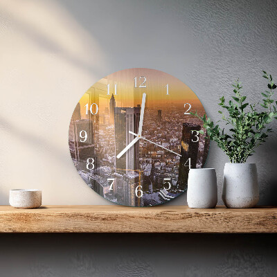 Horloge ronde Coucher de soleil