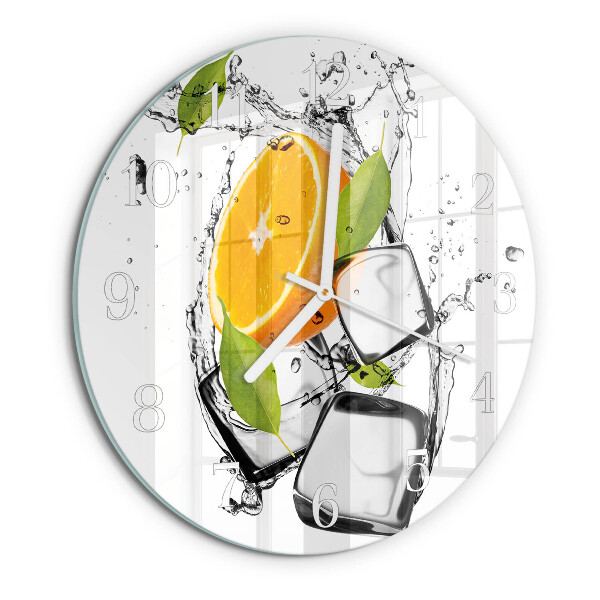 Horloge ronde Glace