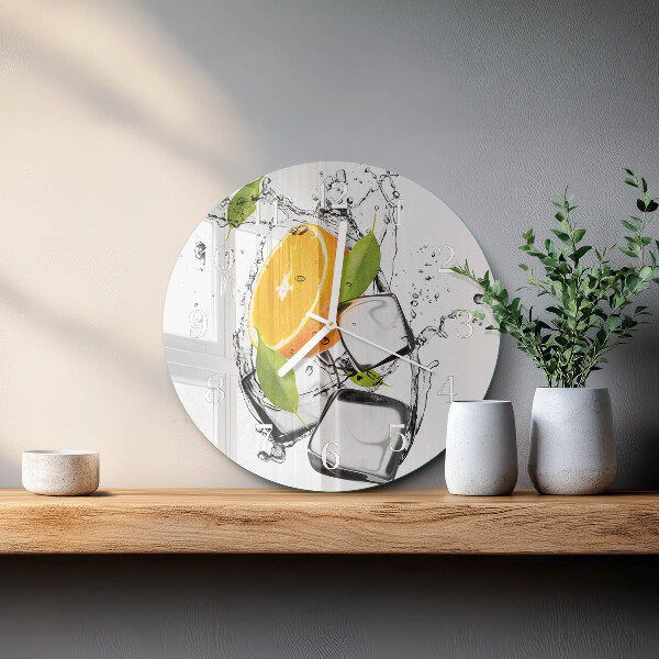 Horloge ronde Glace