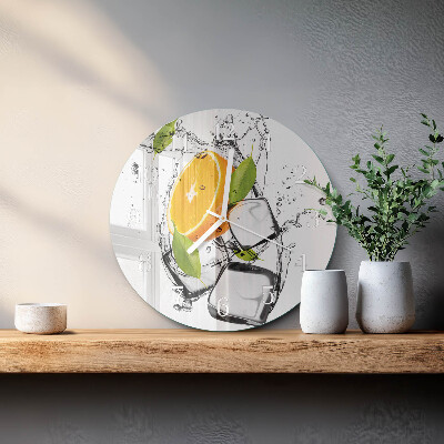 Horloge ronde Glace