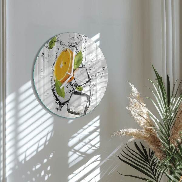 Horloge ronde Glace