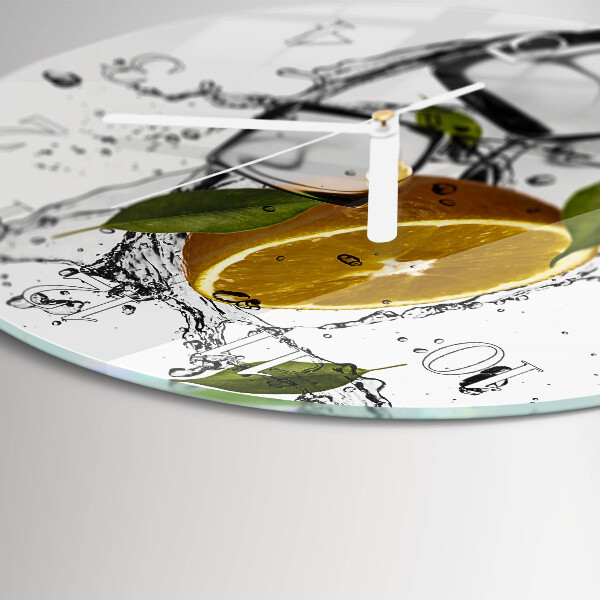 Horloge ronde Glace