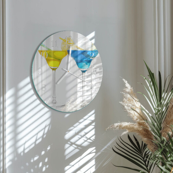 Horloge ronde Cocktail