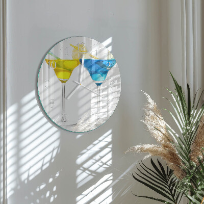 Horloge ronde Cocktail
