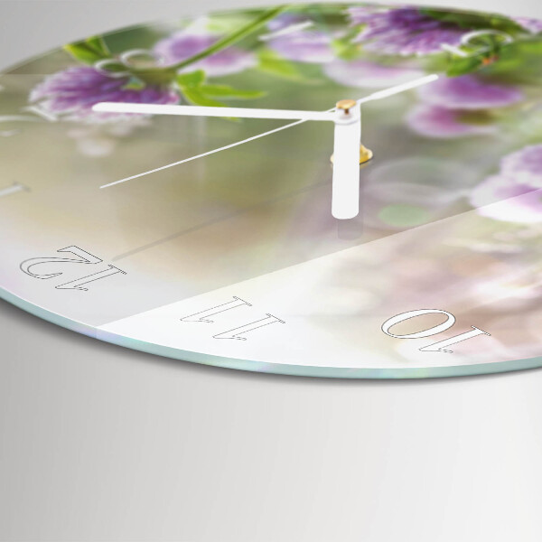 Horloge ronde Fleurs