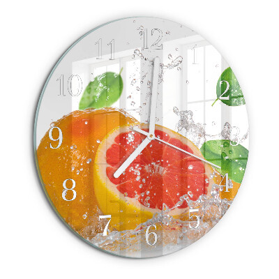 Horloge ronde Pamplemousse