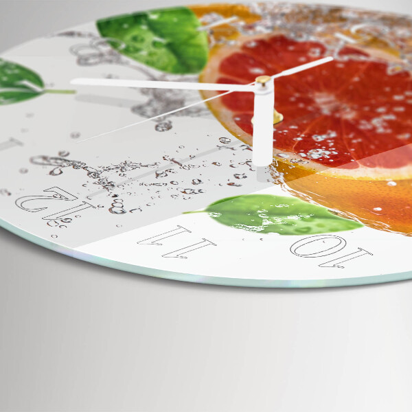 Horloge ronde Pamplemousse