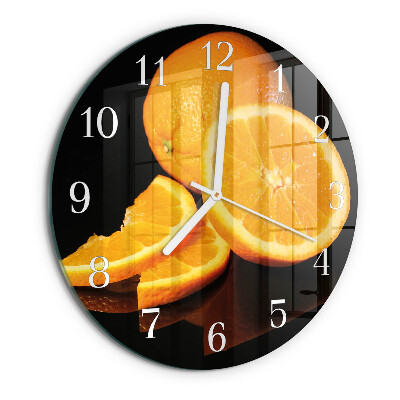 Horloge ronde Oranges
